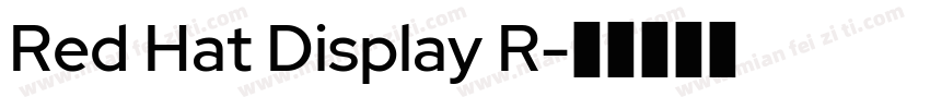 Red Hat Display R字体转换